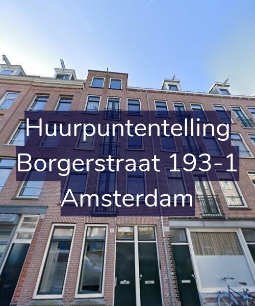 Foto gevel Huurpuntentelling voor Borgerstraat 193-1, Amsterdam