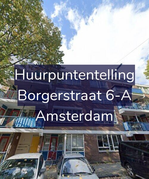 Foto gevel Huurpuntentelling voor Borgerstraat 6-A, Amsterdam