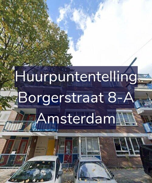 Foto gevel Huurpuntentelling voor Borgerstraat 8-A, Amsterdam