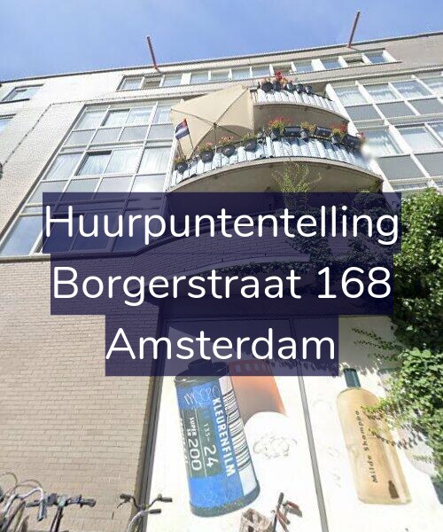 Foto gevel Huurpuntentelling voor Borgerstraat 168, Amsterdam