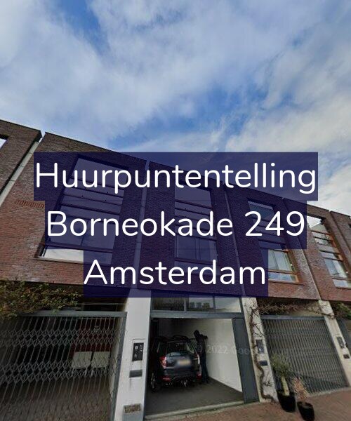Foto gevel Huurpuntentelling voor Borneokade 249, Amsterdam