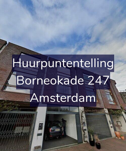 Foto gevel Huurpuntentelling voor Borneokade 247, Amsterdam