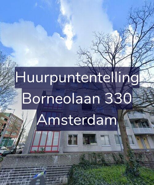 Foto gevel Huurpuntentelling voor Borneolaan 330, Amsterdam