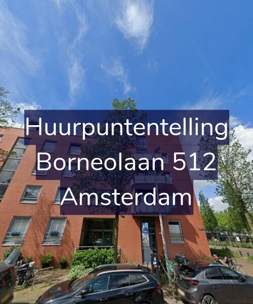 Foto gevel Huurpuntentelling voor Borneolaan 512, Amsterdam