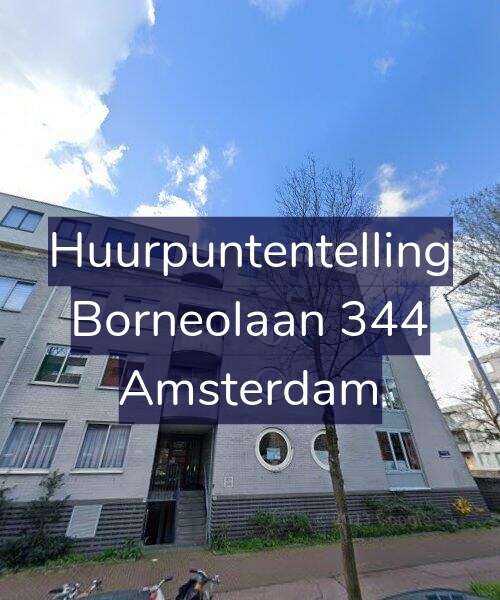 Foto gevel Huurpuntentelling voor Borneolaan 344, Amsterdam