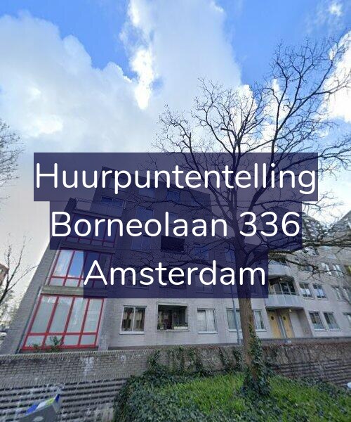 Foto gevel Huurpuntentelling voor Borneolaan 336, Amsterdam
