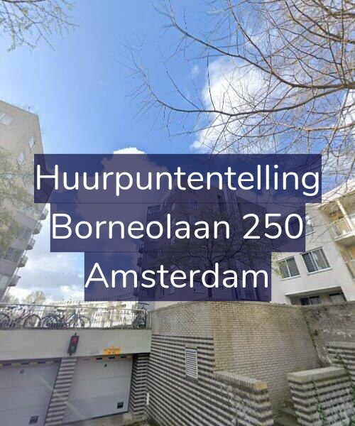 Foto gevel Huurpuntentelling voor Borneolaan 250, Amsterdam