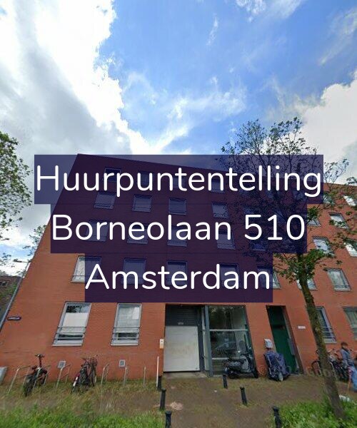 Foto gevel Huurpuntentelling voor Borneolaan 510, Amsterdam