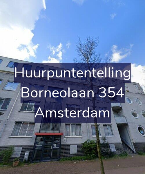 Foto gevel Huurpuntentelling voor Borneolaan 354, Amsterdam