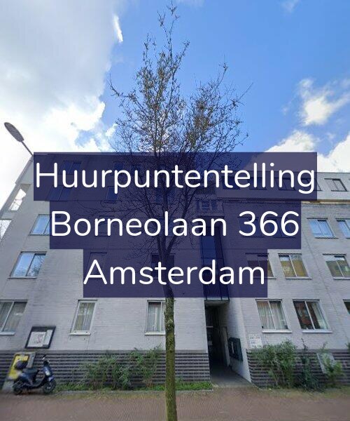 Foto gevel Huurpuntentelling voor Borneolaan 366, Amsterdam