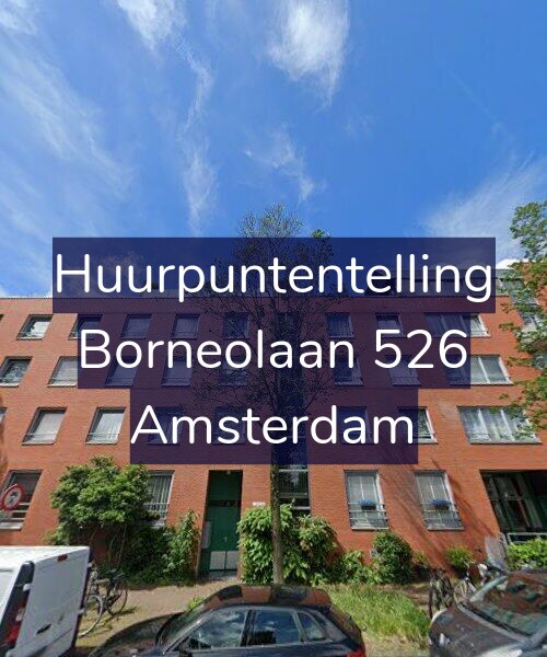 Foto gevel Huurpuntentelling voor Borneolaan 526, Amsterdam