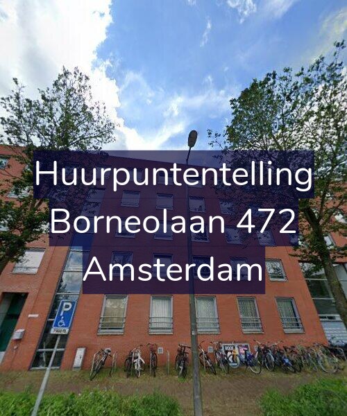 Foto gevel Huurpuntentelling voor Borneolaan 472, Amsterdam
