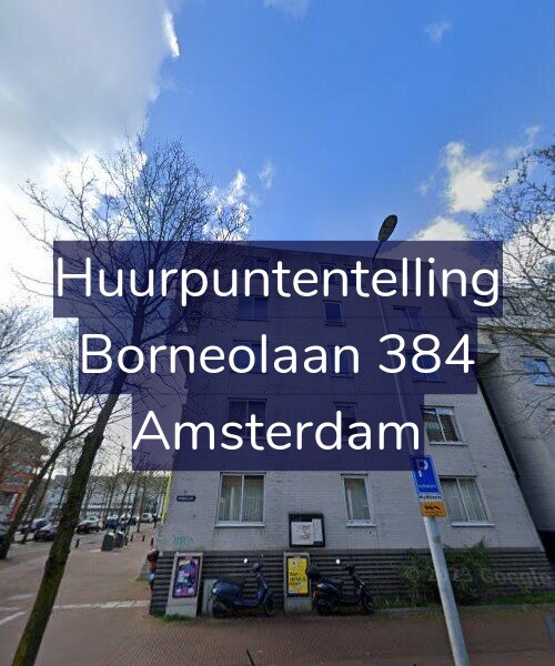 Foto gevel Huurpuntentelling voor Borneolaan 384, Amsterdam