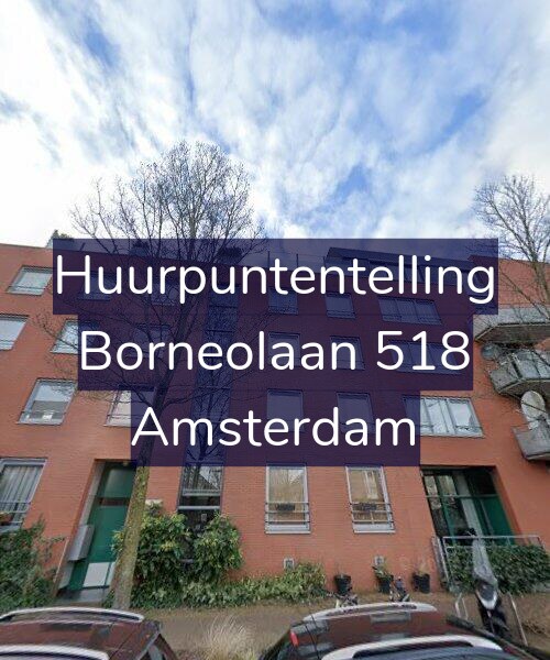 Foto gevel Huurpuntentelling voor Borneolaan 518, Amsterdam