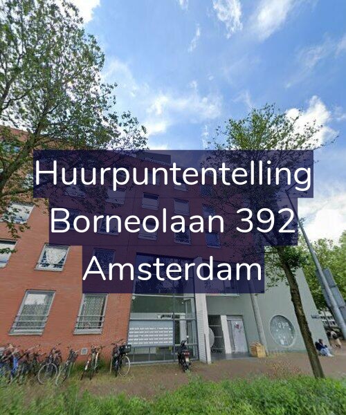 Foto gevel Huurpuntentelling voor Borneolaan 392, Amsterdam