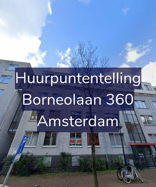 Foto gevel Huurpuntentelling voor Borneolaan 360, Amsterdam