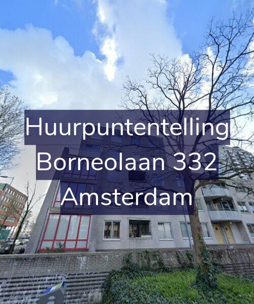 Foto gevel Huurpuntentelling voor Borneolaan 332, Amsterdam
