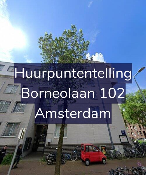 Foto gevel Huurpuntentelling voor Borneolaan 102, Amsterdam
