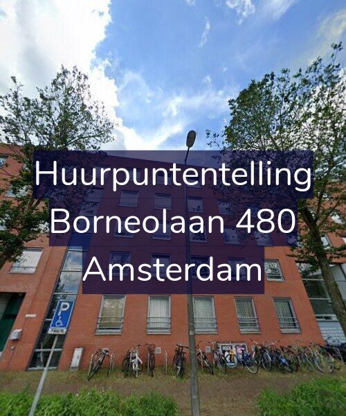 Foto gevel Huurpuntentelling voor Borneolaan 480, Amsterdam