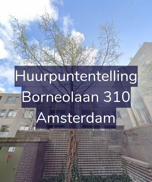Foto gevel Huurpuntentelling voor Borneolaan 310, Amsterdam