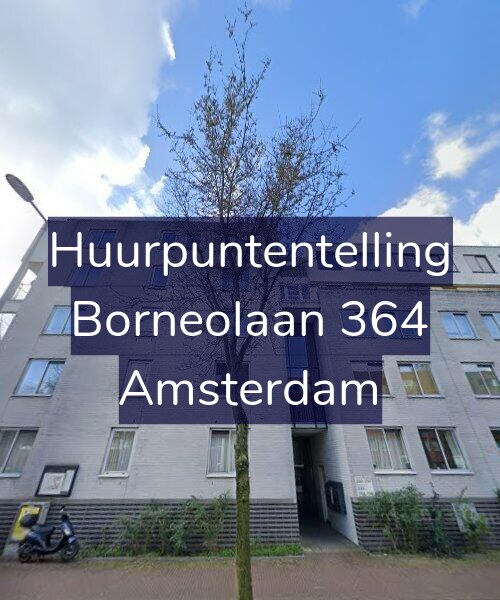 Foto gevel Huurpuntentelling voor Borneolaan 364, Amsterdam