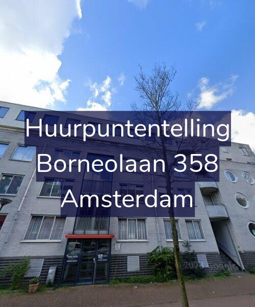Foto gevel Huurpuntentelling voor Borneolaan 358, Amsterdam