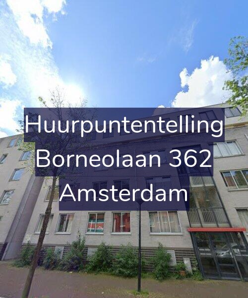 Foto gevel Huurpuntentelling voor Borneolaan 362, Amsterdam