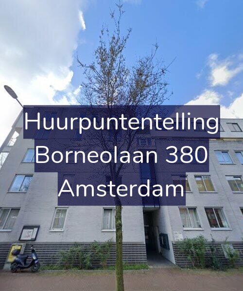 Foto gevel Huurpuntentelling voor Borneolaan 380, Amsterdam