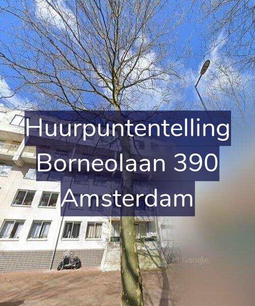 Foto gevel Huurpuntentelling voor Borneolaan 390, Amsterdam