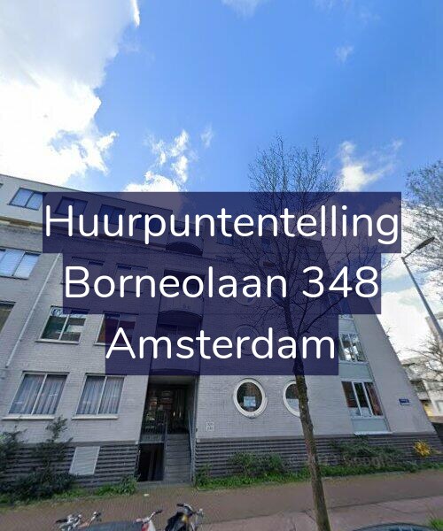 Foto gevel Huurpuntentelling voor Borneolaan 348, Amsterdam