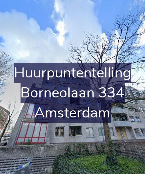 Foto gevel Huurpuntentelling voor Borneolaan 334, Amsterdam