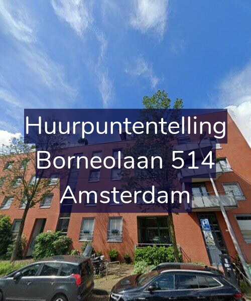 Foto gevel Huurpuntentelling voor Borneolaan 514, Amsterdam