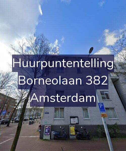 Foto gevel Huurpuntentelling voor Borneolaan 382, Amsterdam