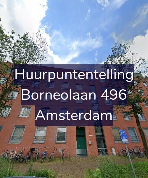 Foto gevel Huurpuntentelling voor Borneolaan 496, Amsterdam
