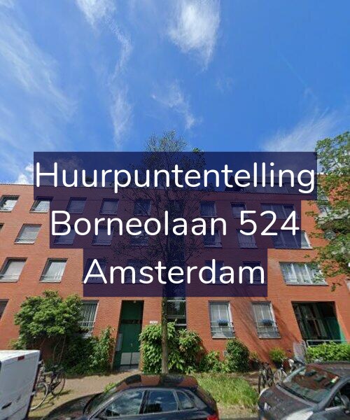 Foto gevel Huurpuntentelling voor Borneolaan 524, Amsterdam