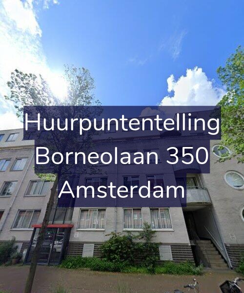 Foto gevel Huurpuntentelling voor Borneolaan 350, Amsterdam