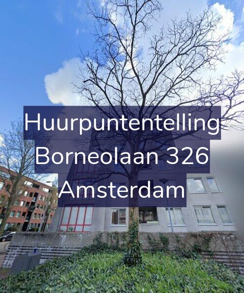 Foto gevel Huurpuntentelling voor Borneolaan 326, Amsterdam