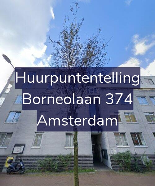 Foto gevel Huurpuntentelling voor Borneolaan 374, Amsterdam