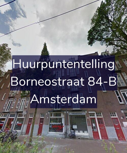 Foto gevel Huurpuntentelling voor Borneostraat 84-B, Amsterdam