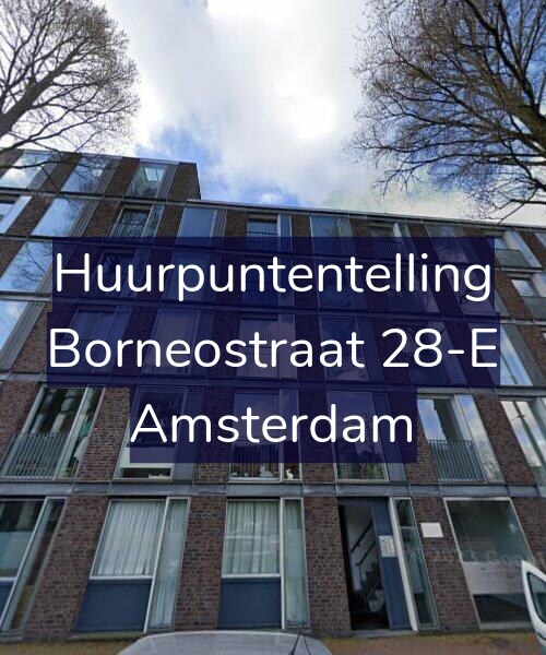 Foto gevel Huurpuntentelling voor Borneostraat 28-E, Amsterdam