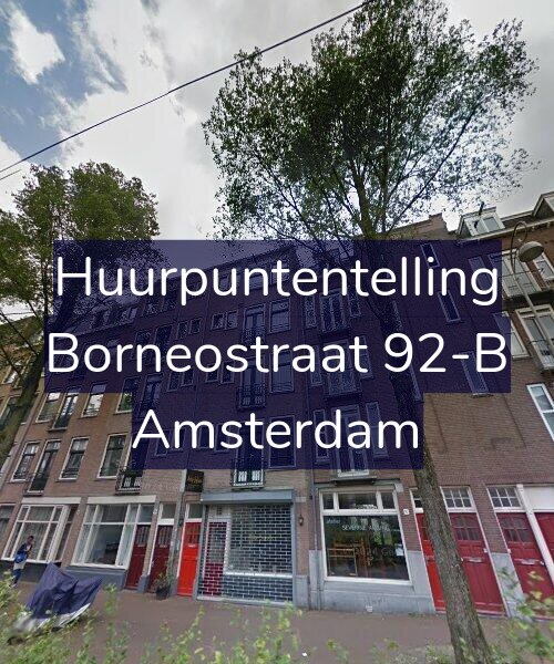 Foto gevel Huurpuntentelling voor Borneostraat 92-B, Amsterdam