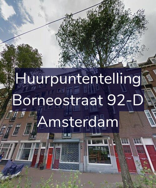 Foto gevel Huurpuntentelling voor Borneostraat 92-D, Amsterdam