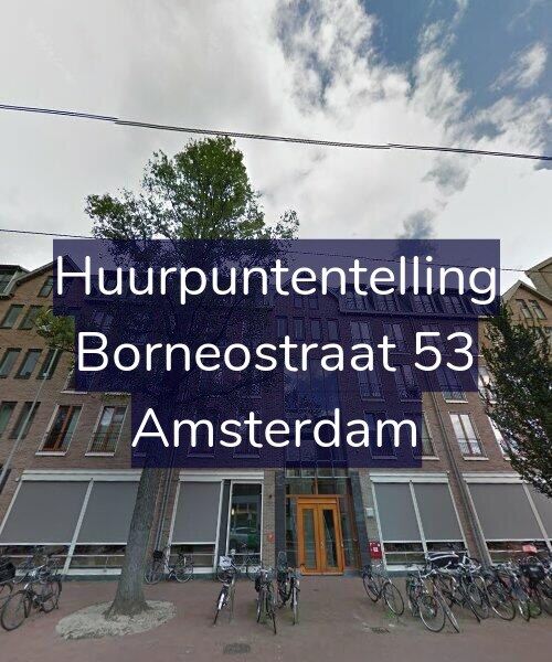 Foto gevel Huurpuntentelling voor Borneostraat 53, Amsterdam