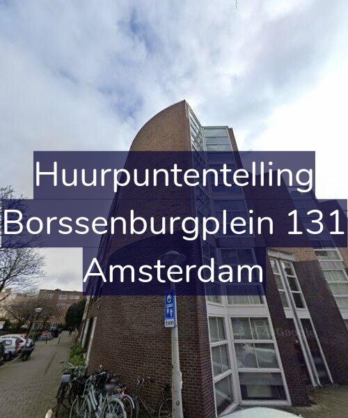 Foto gevel Huurpuntentelling voor Borssenburgplein 131, Amsterdam