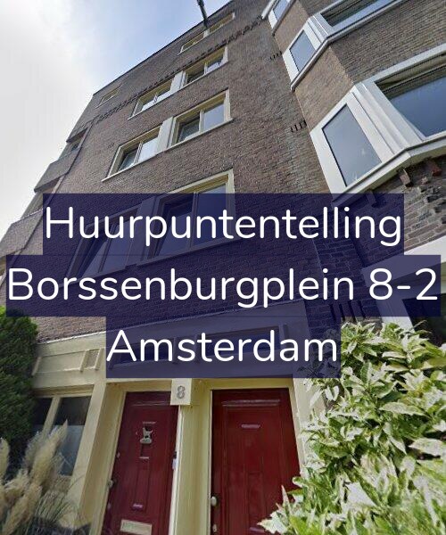 Foto gevel Huurpuntentelling voor Borssenburgplein 8-2, Amsterdam