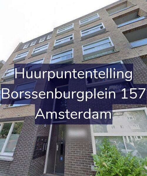 Foto gevel Huurpuntentelling voor Borssenburgplein 157, Amsterdam