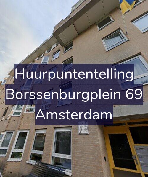 Foto gevel Huurpuntentelling voor Borssenburgplein 69, Amsterdam