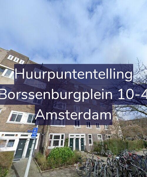 Foto gevel Huurpuntentelling voor Borssenburgplein 10-4, Amsterdam