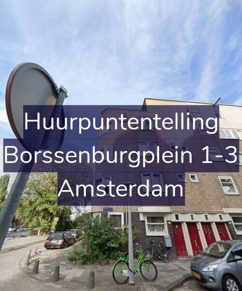 Foto gevel Huurpuntentelling voor Borssenburgplein 1-3, Amsterdam