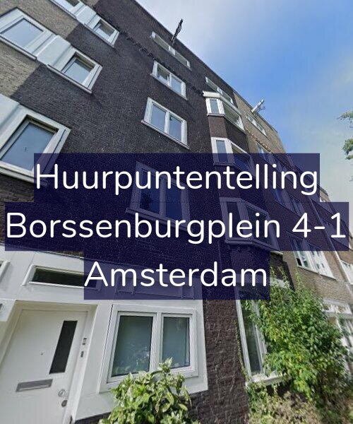 Foto gevel Huurpuntentelling voor Borssenburgplein 4-1, Amsterdam